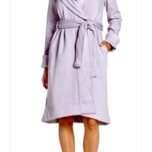 Ugg Duffield Fleece Shawl Collar Wrap Purple Robe, size XS.